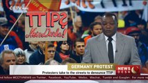 Protesters take to the streets to denounce TTIP