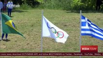 Olympic torch lighting ceremony held in historic home city of Olympics