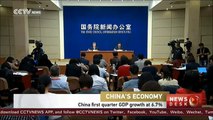 China first quarter GDP growth at 6.7%