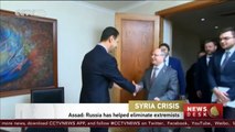 Syrian president credits Russia with helping eliminate extremists