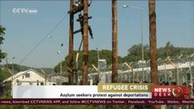 Migrant on Lesbos threatens to hang himself protesting against deportations
