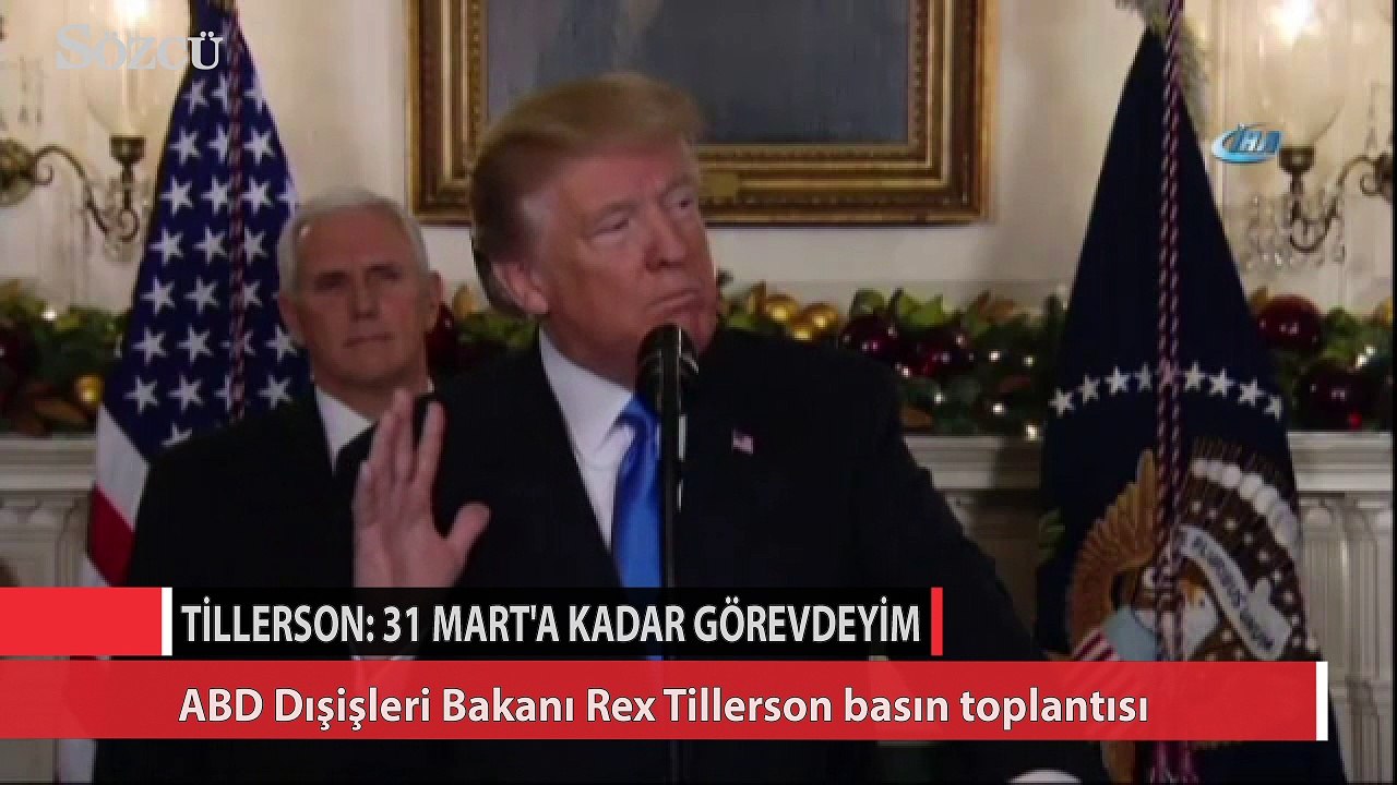 ABD Dışişleri Bakanı Rex Tillerson, 31 Mart'a kadar görevinin başında bulunacağını basın toplantısıyla duyurdu.