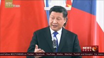 【V观】President Xi attends banquet hosted by Czech president 中捷两国领导人在宴会上讲话