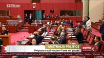 Australian PM threatens early election over Senate deadlock