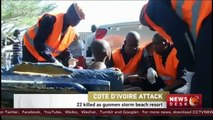 Al-Qaeda-linked militants killed at least 16 in gun attack on a beach resort in IvoryCoast ,