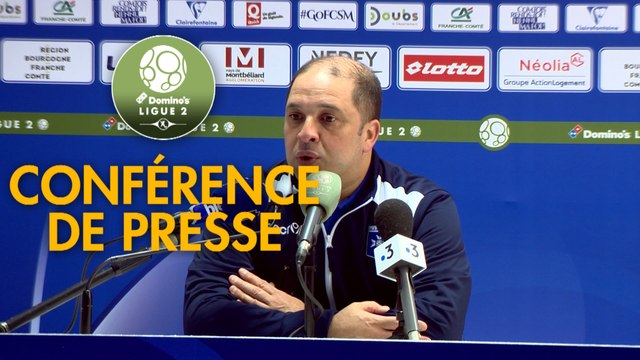 Conférence de presse FC Sochaux-Montbéliard - AJ Auxerre (0-4) : Peter ZEIDLER (FCSM) - Pablo CORREA (AJA) - 2017/2018