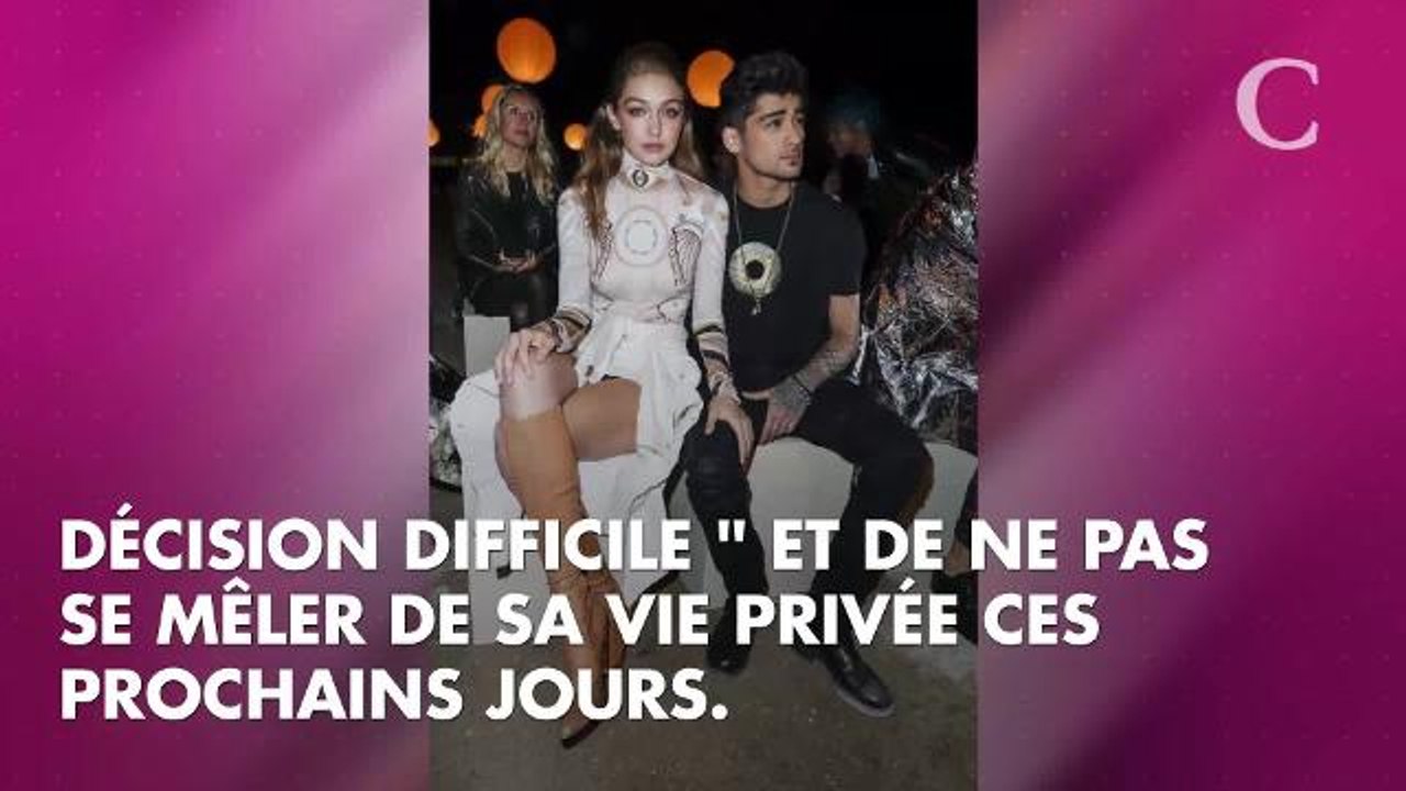 Après deux ans d'amour, Zayn Malik et Gigi Hadid annoncent leur séparation