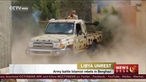Libyan troops battle Islamist rebels in Benghazi