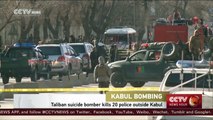 Taliban suicide bomber kills 20 police officers outside Kabul