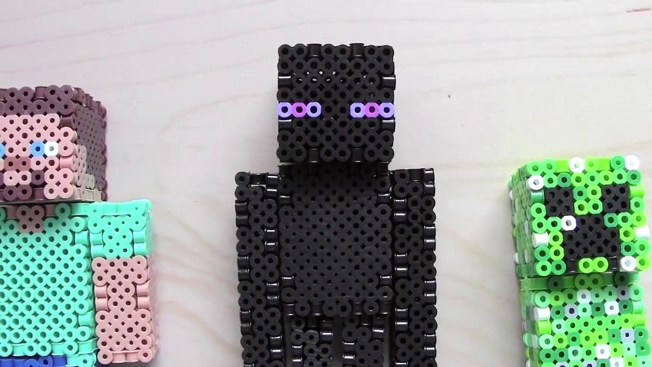 3d Perler Bead Minecraft Enderman Figure Full Tutorial ─影片 Dailymotion