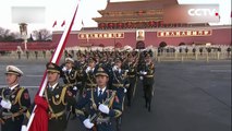 Chinese PLA takes over flag-raising duty at Tian'anmen Square on New Year's Day