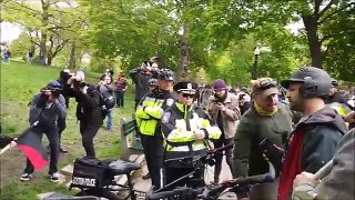 #Antifa Vs #Trump Supporters Standoff #Boston