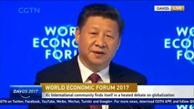 Chinese President Xi Jinping delivers keynote speech at WEF opening ceremony