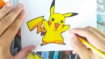 comment dessiner PIKACHU - pokémon | how to draw pikachu - pokémon | como dibujar pikachu - pokém
