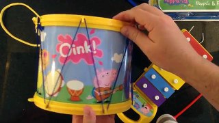 Peppa Pig Presentes, Bumbo, Xilofone e Bonecos, Pai e Filha Brincam Juntos PlaySet Pig Boss Toy