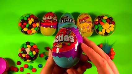 Hide and Seek Surprise Toys; M&Ms, Skittles, and Starburst Jelly Beans Eggs
