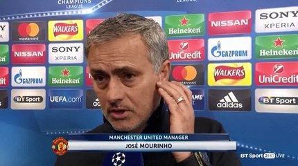 Mourinho Interview - Man Utd 1-2 Sevilla - Champions League Match