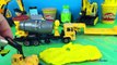 Long kids video with construction toy trucks mighty machines playdoh CAT trucks for kids & toddlers
