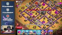 Clash of Clans 11 EARTHQUAKE SPELLS ATTACK ON TOWNHALL   WALLS CLAN WAR TROLLING