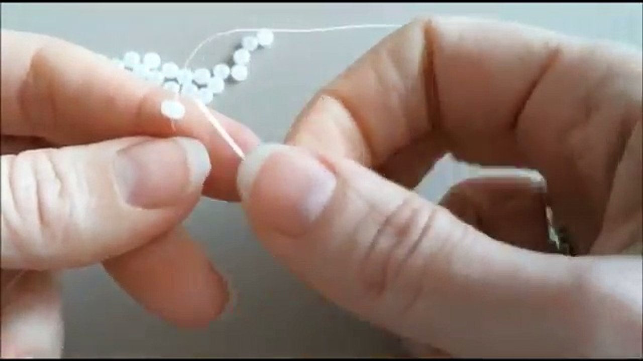 Beaded Bracelet for beginners. Seed beads Pearls.Bead weaving