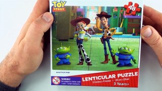 Toy Story 3D puzzle, Jessie, Woody and Aliens jigsaw puzzle