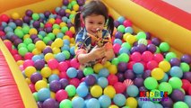 BALL PIT CHALLENGE with Ball Pit Kids and BALL PIT SURPRISE TOYS Family Fun for Everyone KIDS TOYS