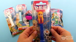 Disney Frozen PEZ Dispensers + Surprise Eggs And Blind Bags Princess Anna Queen Elsa Olaf – 3S