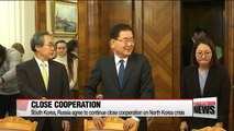South Korea, Russia agree to continue close cooperation on North Korea crisis