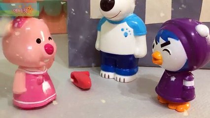 무서운이야기 버려진 빨간구두의 저주?! 홀려버린 루피를 구해라! [빨간구두귀신]_뽀로로 상황극 인형놀이 pororo toy animation ポロロ 애니킹