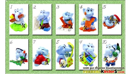 Обзор серии Киндер Сюрприз Веселый юбилей Funny Versary new FF261-FF274, FF299 Kinder Surprise