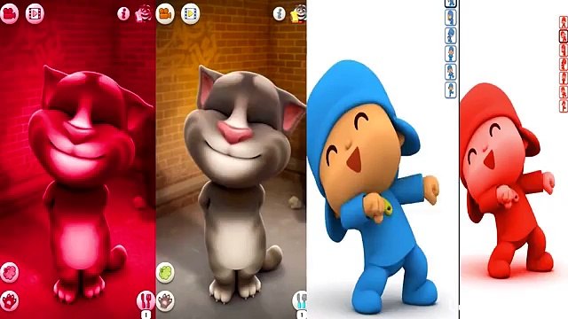 ✿Learn Colors with My Talking TOM Pocoyo Colours for Kids animation education cartoon compilation