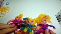 Как плести из резинок Rainbow Loom Девочку.