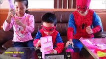 Spiderman and Barbies /Barbies Dress-up party- Living Dolls Barbie & Ken