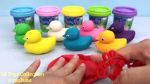 Learn Colours with Play Doh Ducks with Peppa Pig Star Wars Molds Fun and Creative for Childrens Baby