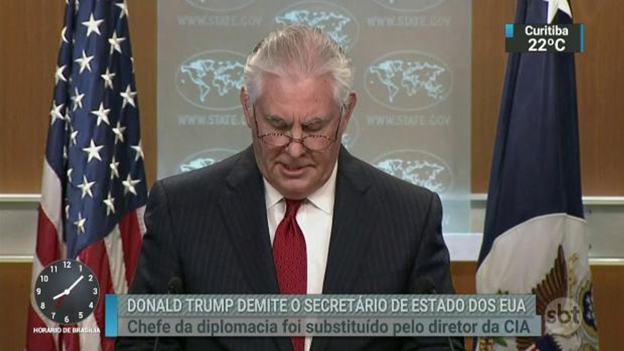 Donald Trump demite, pelo Twitter, o chefe da Diplomacia Americana