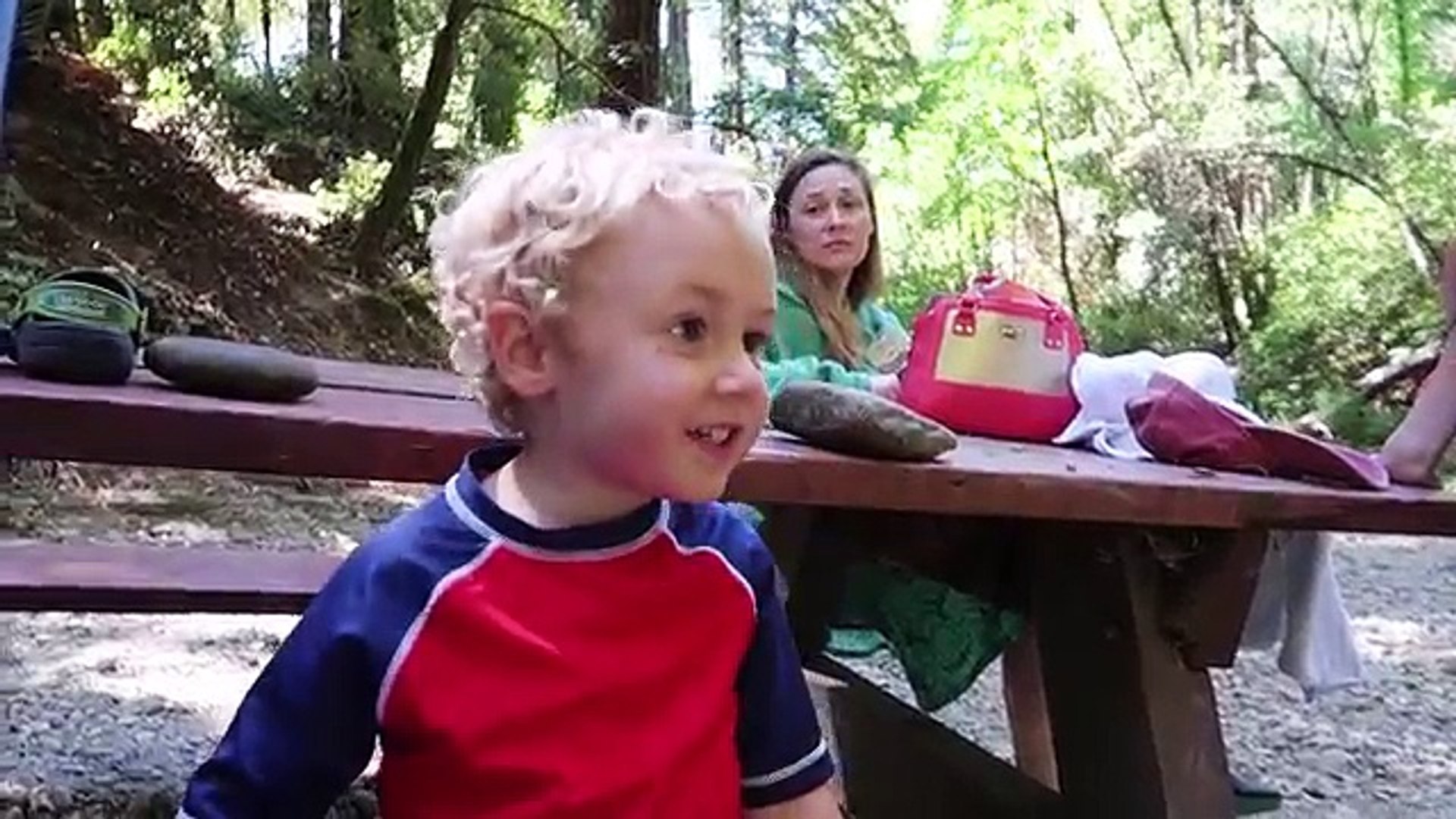 Toddler Finds a Dead Skunk - Family Camp Vlogs