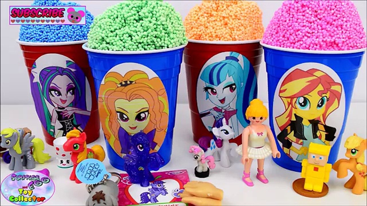 My Little Pony Monster High Surprise Cups Floam Play Foam Toys Surprise Egg and Toy Collector SETC