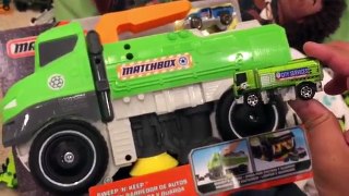 Giant Matchbox Truck Kids Street Sweeper - Moana Maui Makes Kid Pick up Toys - Matchbox Sweep N Keep