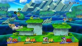 ABM: Bowser Jr vs Inkling Girl Super Smash Bros Wii U Gameplay!!