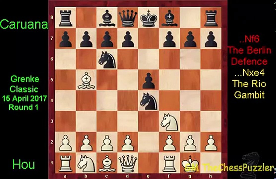 Hou Yifan Crucifies Caruanas Unbeatable Berlin Defence in Round 1 of Grenke Chess Classic 2017