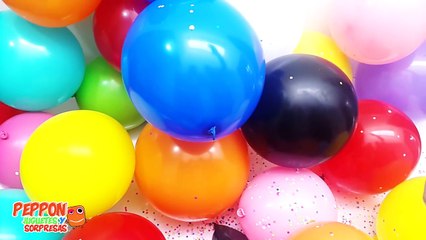 The Balloons Popping Show Globos que Enseñan Colores en Ingles Español- Para Niños