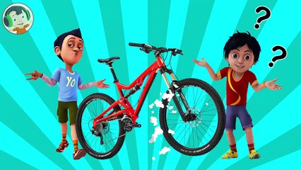 Shiva ANTV New Bicycle Learn Colors for Kids and Toddlers - Open Egg Surprise
