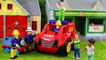 Fireman Sam Kids videos Kinder surprise Peppa pig Fire engines Feuerwehrmann Sam