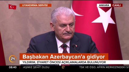 Yıldırım Azerbaycan'a gidiyor