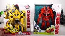 TRANSFORMERS TOYS ROBOTS IN DISGUISE, CLASH, CRASH COMBINER, BUMBLEBEE, BISK, STRONGARM, SIDESWIPE