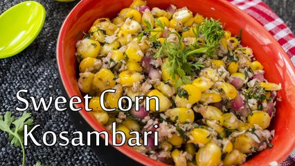Sweet Corn Kosambari Recipe | How To Make Corn Pomegranate Kosambari Salad | Boldsky