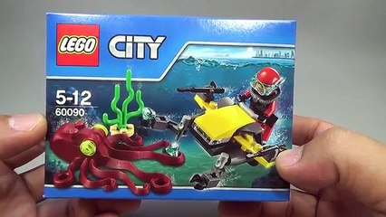 레고 시티 해저탐사대 스쿠바 스쿠터 60090 스킨 스쿠버 조립 리뷰 Lego City Deep Sea Scuba Scooter
