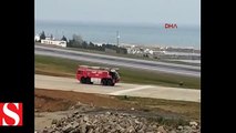Trabzon havalimanı�nda alarm... Uçuşlar durduruldu