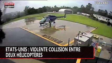 Etats-Unis : deux hélicoptères de la police détruits après une collision (vidéo)