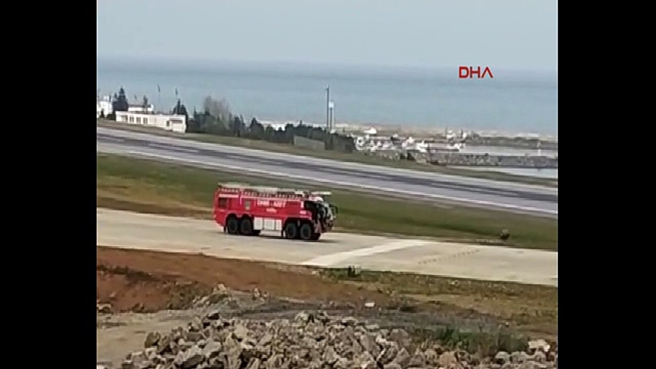 Trabzon havalimanı'nda uçuşlar durduruldu